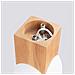 Lampada Da Soffitto Solis In Legno Naturale Sl. 1407 - Minimalista Lampada Da Soffitto Legno Naturale /bianco 19x12x12 Cm - Foto miniatura 4