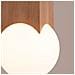Lampada Da Soffitto Solis In Legno Naturale Sl. 1407 - Minimalista Lampada Da Soffitto Legno Naturale /bianco 19x12x12 Cm - Foto miniatura 6
