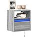 Mobili TV a Parete con Luci LED 2pz Grigio Sonoma 41x31x45 cm - Foto miniatura 2