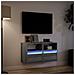 Mobili TV a Parete con Luci LED 2pz Grigio Sonoma 41x31x45 cm - Foto miniatura 4