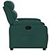 Poltrona Reclinabile In Tessuto Verde Scuro - Foto miniatura 4
