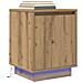 Comodino Con Luci Led Rovere Artigianale 38x34x50 Cm - Foto miniatura 1
