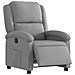 Poltrona Elettrica Reclinabile Grigio Chiaro in Tessuto - Foto miniatura 3
