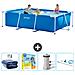 Piscina Fuori Terra - Rettangolo - 300x200x75 Cm - Blu - Include Accessori Coordinati Cb14 - Foto miniatura 1