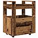 Carrello da Cucina  in Legno Invecchiato 60x45x80 cm in Legno Ingegnerizzato - Foto miniatura 1