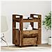 Carrello da Cucina  in Legno Invecchiato 60x45x80 cm in Legno Ingegnerizzato - Foto miniatura 2