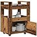 Carrello da Cucina  in Legno Invecchiato 60x45x80 cm in Legno Ingegnerizzato - Foto miniatura 3
