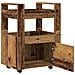 Carrello da Cucina  in Legno Invecchiato 60x45x80 cm in Legno Ingegnerizzato - Foto miniatura 5