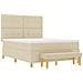 Letto con Materasso e Panchina Crema 160x200 cm Tessuto - Foto miniatura 8