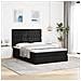Struttura Letto Pouf con Materasso Nero 140x190 cm in Tessuto - Foto miniatura 3