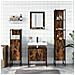 Set Mobili da Bagno 4 pz Rovere Fumo in Legno Multistrato - Foto miniatura 3