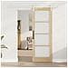 Porta Scorrevole con Set di Ferramenta 'ORKDAL'Legno Massello e Vetro - Foto miniatura 3