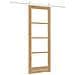 Porta Scorrevole con Set di Ferramenta 'ORKDAL'Legno Massello e Vetro - Foto miniatura 6