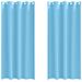Tende con tende 2 pcs Azzurro 260x140cm Poliestere - Foto miniatura 1