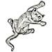 Spilla A Forma Di Gatto, Argento Sterling 925, 10µ, Anticata - Foto miniatura 1