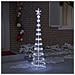 Albero di Natale LED Bianco freddo 51 x 51 x 190 cm Metallo - Foto miniatura 3