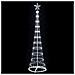Albero di Natale LED Bianco freddo 51 x 51 x 190 cm Metallo - Foto miniatura 4
