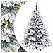 Albero di Natale artificiale con 150 LED Bianco 150 cm PE e PVC - Foto miniatura 1