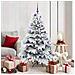 Albero di Natale artificiale con 150 LED Bianco 150 cm PE e PVC - Foto miniatura 2