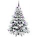 Albero di Natale artificiale con 150 LED Bianco 150 cm PE e PVC - Foto miniatura 3