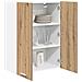 Armadio pensile Riga Rovere artigianale 60 x 31 x 80 cm - Foto miniatura 3