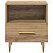 Comodino 2 pcs Marrone 40 x 35 x 47,5 cm Legno multistrato - Foto miniatura 7