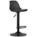 Sgabello girevole HOGA - Design ergonomico nero per uso in cucina - Foto miniatura 1