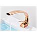 Rubinetto per lavabo da bagno, Blackswan, tipo M92, modello oro rosa, misura 16,6 cm - Foto miniatura 3