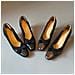 Scarpe Con Tacco Alto 8cm Stile Retro - Décolleté In Pelle Morbida Con Punta Quadrata E Fiocco Black 40 - Foto miniatura 2