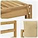 Set di divani da esterno con cuscino 6 pcs Bianco e Beige - Foto miniatura 5