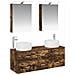 Set di mobili per il bagno 5 pcs Rovere Fumo - Foto miniatura 1