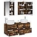 Set di mobili per il bagno 5 pcs Rovere Fumo - Foto miniatura 3