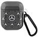 Custodia Per Airpods 1/2 Mercedes, Nera, Con Grande Motivo A Stelle. - Foto miniatura 2
