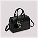 borsa bauletto con charm e cuore NERO - Foto miniatura 4