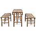 Tavolo da Birreria e Picnic Set 3 pz in Bambù Pieghevole - Foto miniatura 5