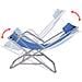 Sedie a Sdraio Reclinabili Set 2 pz Blu in Acciaio 69x61x94 cm - Foto miniatura 7