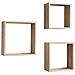 Set 3 Cubi Da Parete Colore Rovere Sonoma Profondita 12 Cm 30-27-24 Cm - Foto miniatura 1