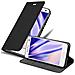 Custodia Compatibile Con Zte Blade V8 In Nero Di Notte - Coperchio Protettiva Con Chiusura Magnetica, Funzione Stand E Tasca Per Le Carte - Foto miniatura 1