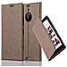 Custodia Compatibile Con Nokia Lumia 1520 In Bruno Caffè - Coperchio Protettiva Con Chiusura Magnetica, Funzione Stand E Tasca Per Le Carte - Foto miniatura 4