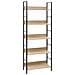 Scaffale Libri 5 Ripiani Rovere 60x27,6x158,5 Legno Multistrato - Foto miniatura 1