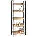 Scaffale Libri 5 Ripiani Rovere 60x27,6x158,5 Legno Multistrato - Foto miniatura 2