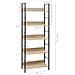 Scaffale Libri 5 Ripiani Rovere 60x27,6x158,5 Legno Multistrato - Foto miniatura 7
