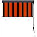 Tenda A Rullo Per Esterni 120x250 Cm Arancione E Marrone - Foto miniatura 4