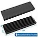 Dissipatore 4 Pack Di Alluminio Del Dissipatore Di Calore Del Dispositivo Di Raffreddamento Pinna Con Nastro Adesivo Termico Per Ssd Pc 70x22x6mm Nero - Foto miniatura 2