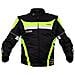 Giacca Moto Manica Staccabile Tessuto Protezioni Ce Sfoderabile Gilet Fluo S - Foto miniatura 3