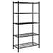 Scaffale a 5 Livelli 90x35x180 cm Nero 250 kg - Foto miniatura 1