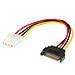 SATA to 4pin Molex adapter, 15pin SATA, 4pin Molex, Multi, 0,15m - Foto miniatura 1