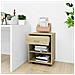Mobiletto con Ruote Rovere Sonoma 46x36x59 cm Legno Multistrato - Foto miniatura 5