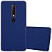Custodia Compatibile Con Nokia 6 2018 / Nokia 6.1 In Candy Blu Scuro - Coperchio Protettivo In Silicone Tpu Flessibile - Foto miniatura 1
