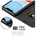 Custodia Compatibile Con Apple Iphone 11 In Oro Rosato Nero - Coperchio Protettiva Con Chiusura Magnetica, Funzione Stand E Tasca Per Le Carte - Foto miniatura 5